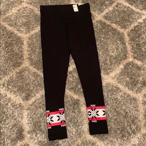 Pink (brand) yoga leggings.